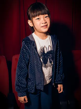 MAYORAL | Ensemble 3 pièces pour fille : veste, t-shirt à manches longues et pantalon | dunkelblau
